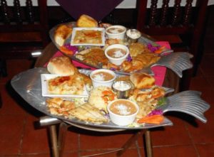 Seafood Platter at Malarrimo's is the best!