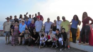 Our gang with the locals at La Bufadora