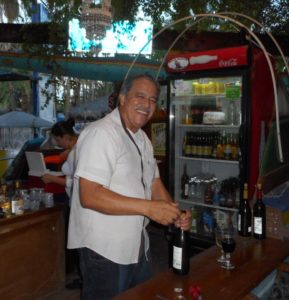 Ubaldo at the Giggling Dolphin is a great host